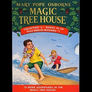 Magic Tree House Collection #2 Box Set Books 16-29 + Merlin Missions #1